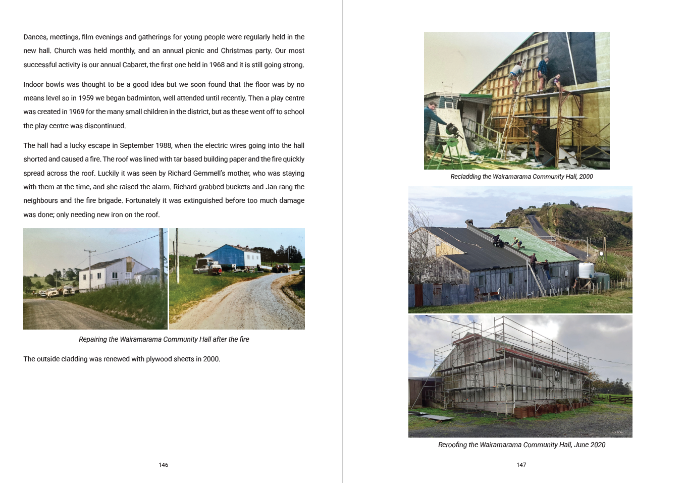 Wairamarama book, page sample